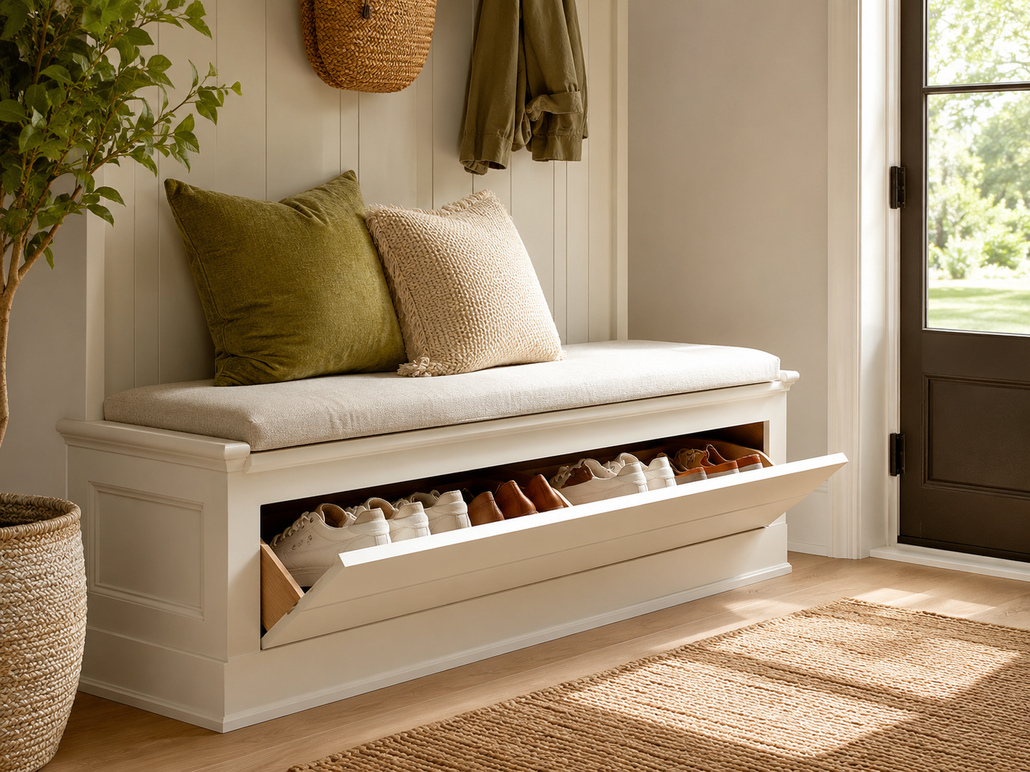 Hallway bench example