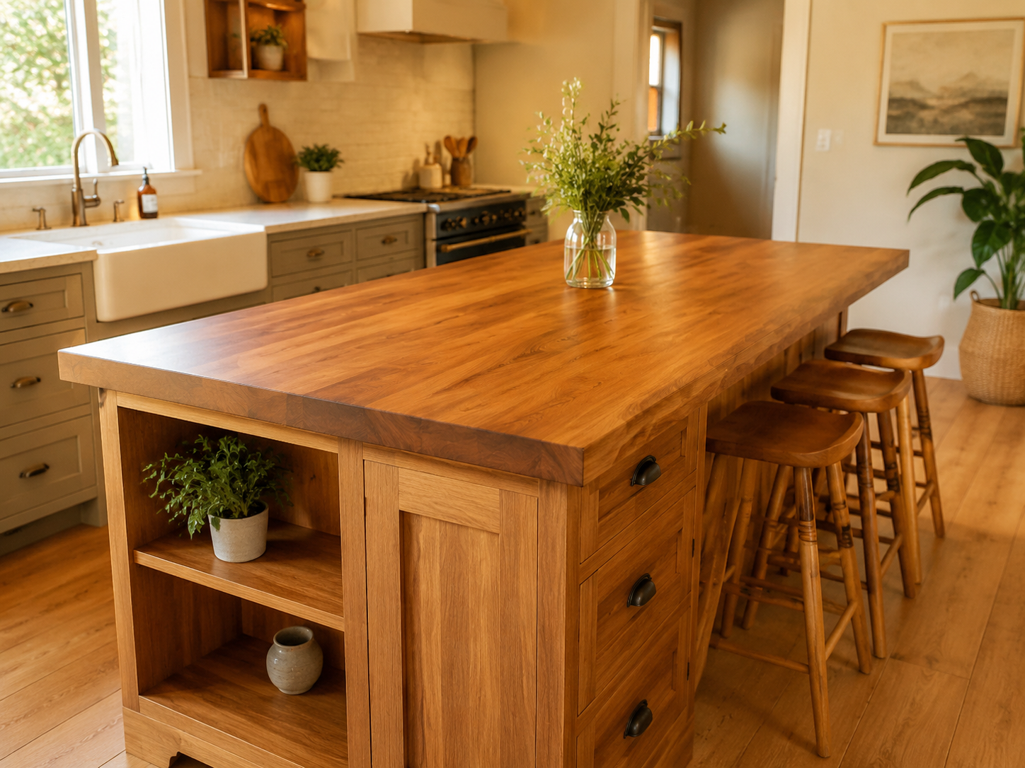Kitchen island example