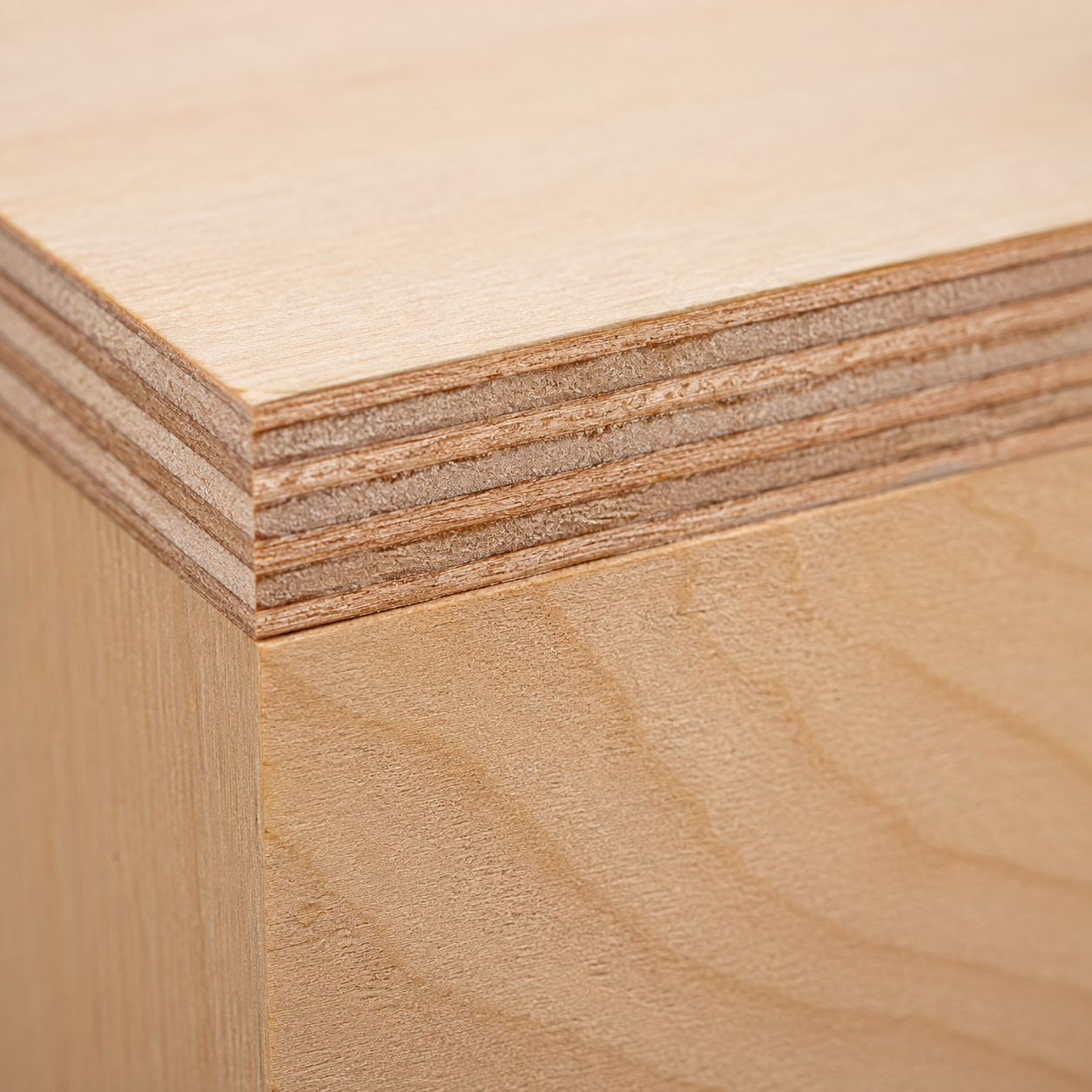 Birch ply grain